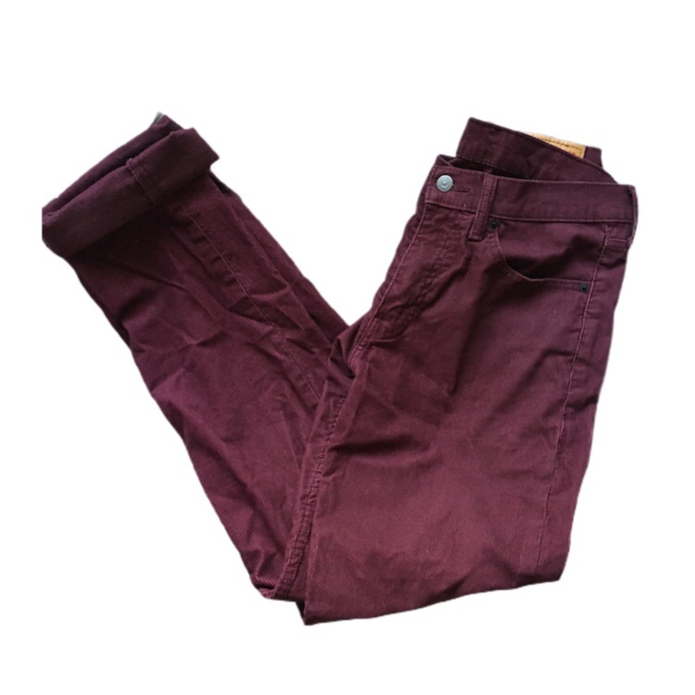 LEVI’S VINTAGE BURGUNDY CORDUROY PANTS